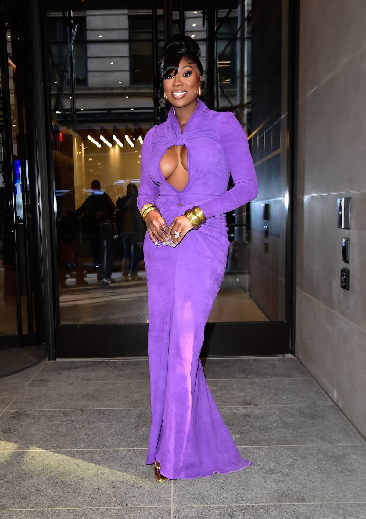 Wendy Osefo in a purple dress