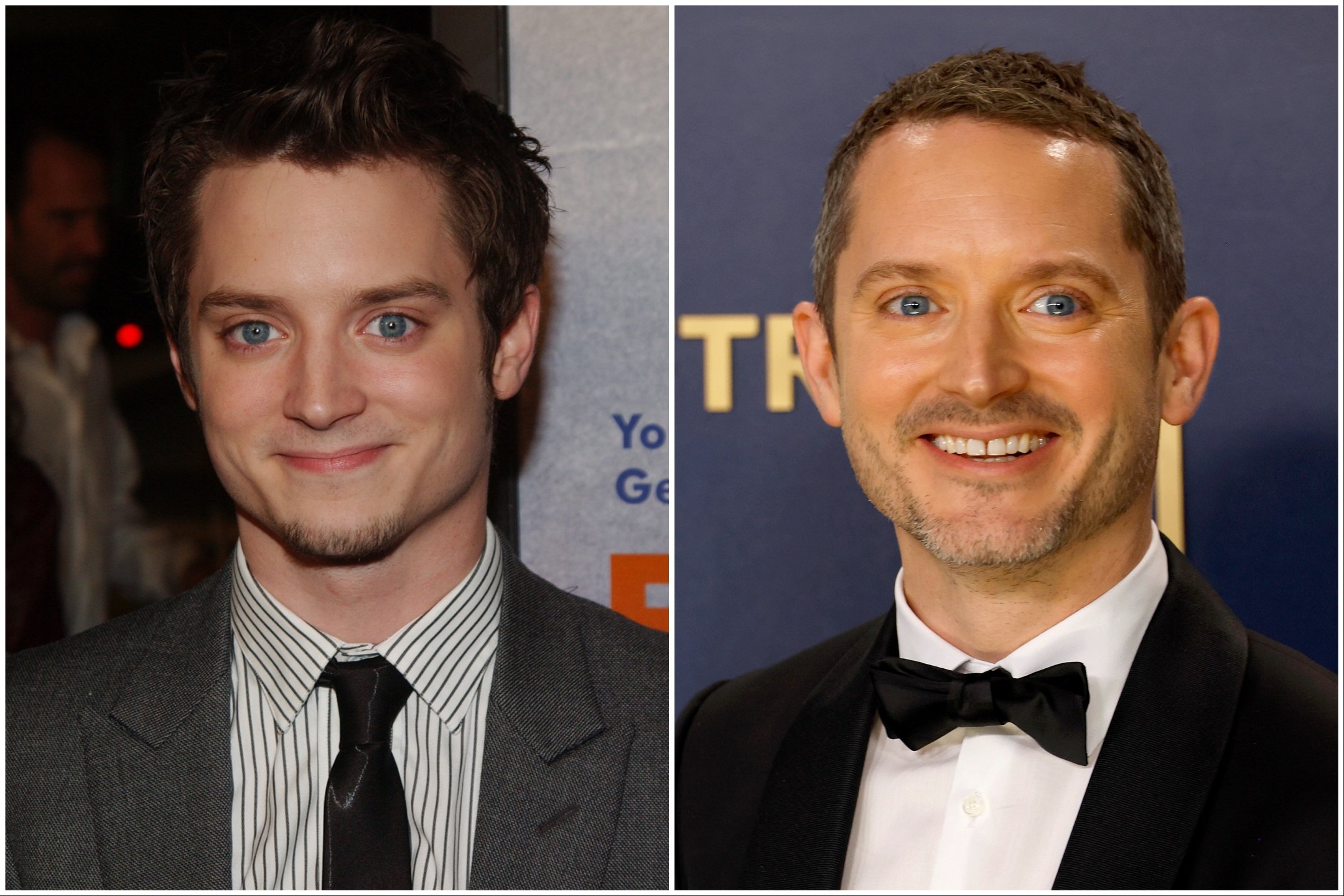 'Eternal Sunshine of the Spotless Mind' cast member Elijah Wood in 2004 and 2024.