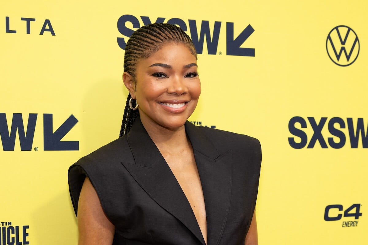 Gabrielle Union smiles as she shows off her sleek outfit and gorgeous hair at 2024 SXSW