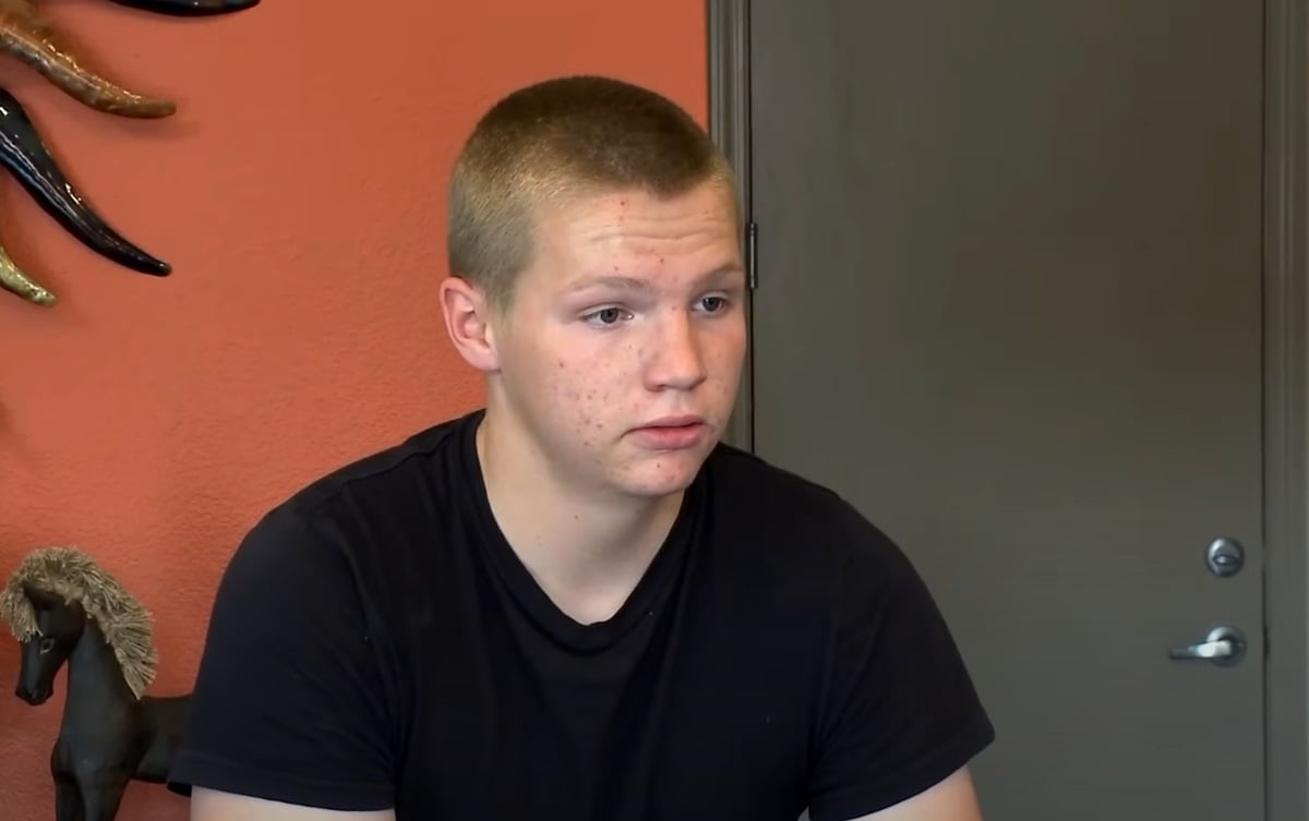 Garrison Brown as a teen in 'Sister Wives'