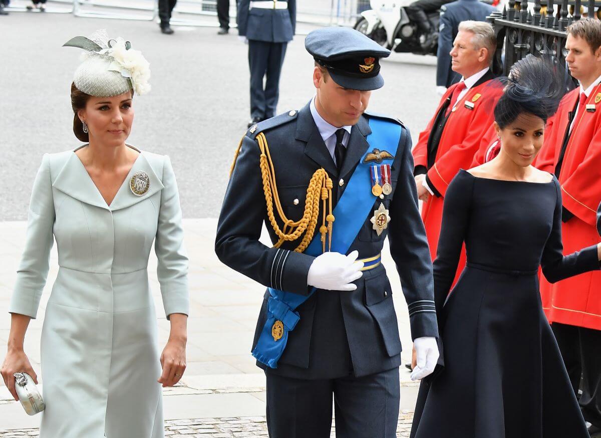 Kate Middleton, Prince William, and Meghan Markle attend events to mark the centenary of the RAF