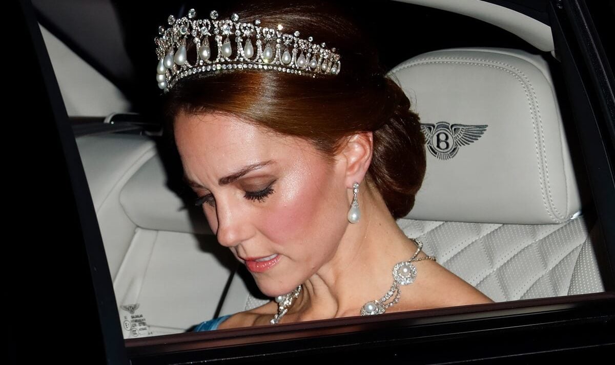 departs Kensington Palace to attend a State Banquet at Buckingham Palace