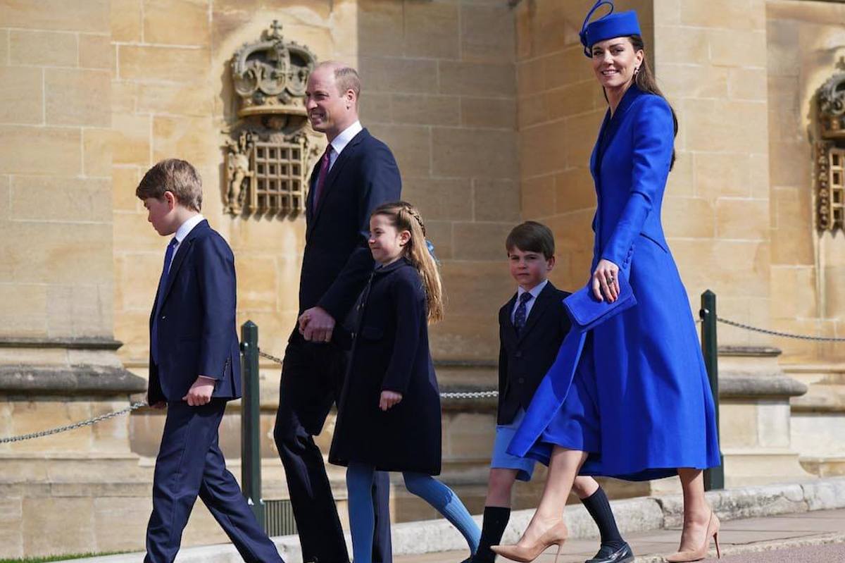 Kate Middleton, whose original, unedited Mother's Day photo would be a complicated matter, per a royal author, walks with the Wales family