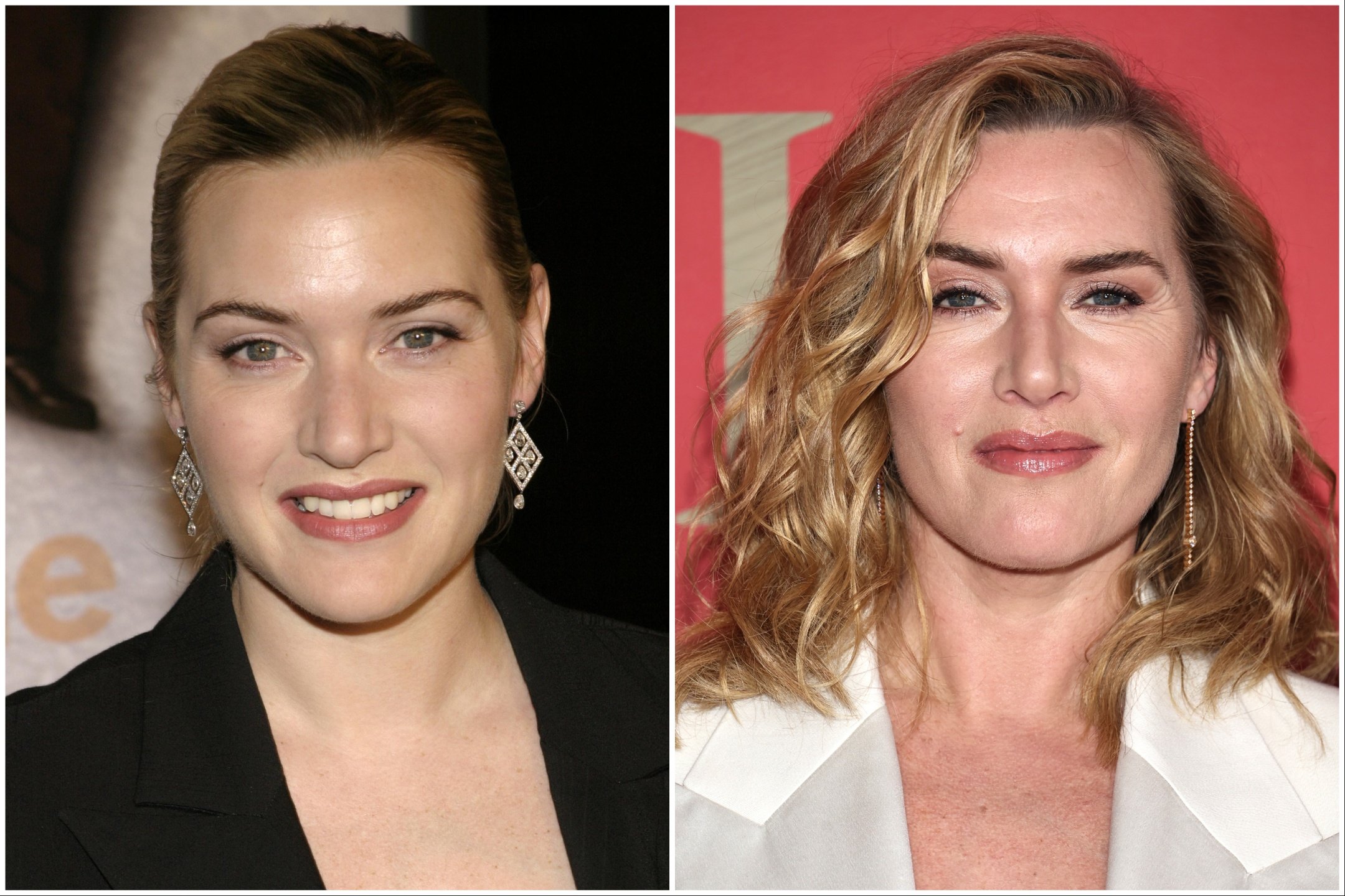 'Eternal Sunshine of the Spotless Mind' cast member Kate Winslet in 2004 and 2024