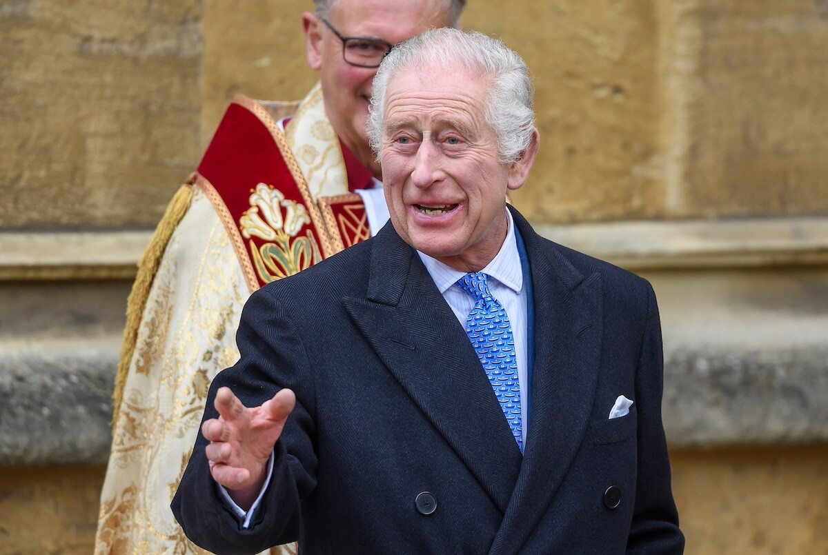 King Charles during his Easter 2024 appearance