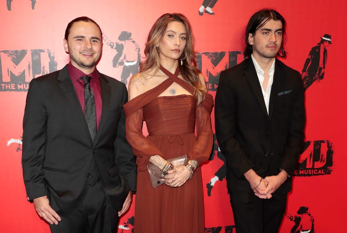 Michael Jackson's kids, Paris Jackson, Prince Jackson and Bigi Jackson, attend MJ: The Musical's opening night in formalwear