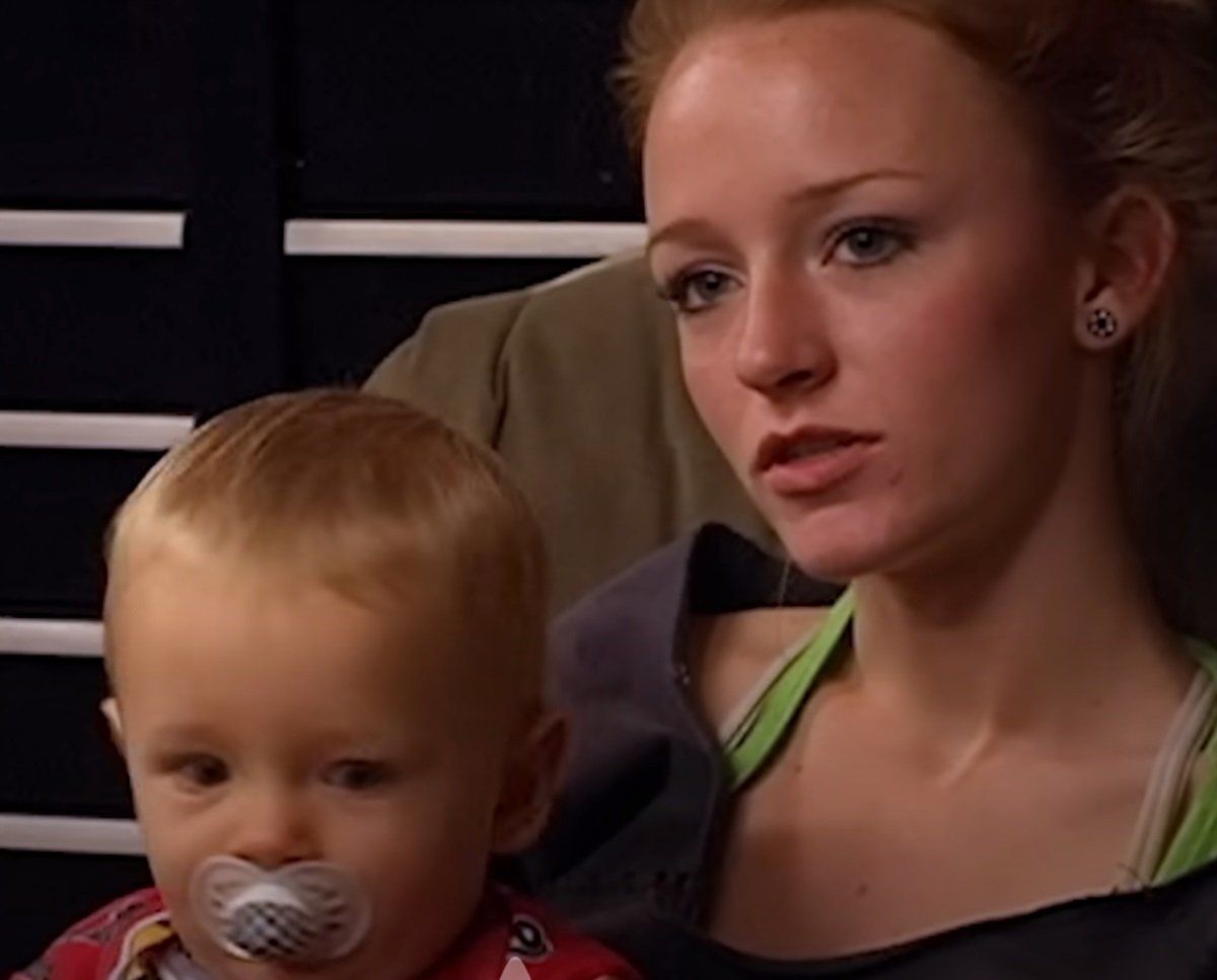 Maci Bookout with Bentley in an episode of 'Teen Mom' 