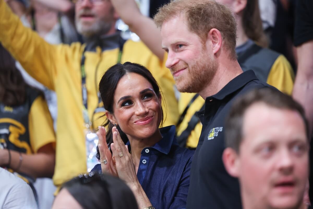 Meghan Markle and Prince Harry during day six of the Invictus Games Düsseldorf 2023