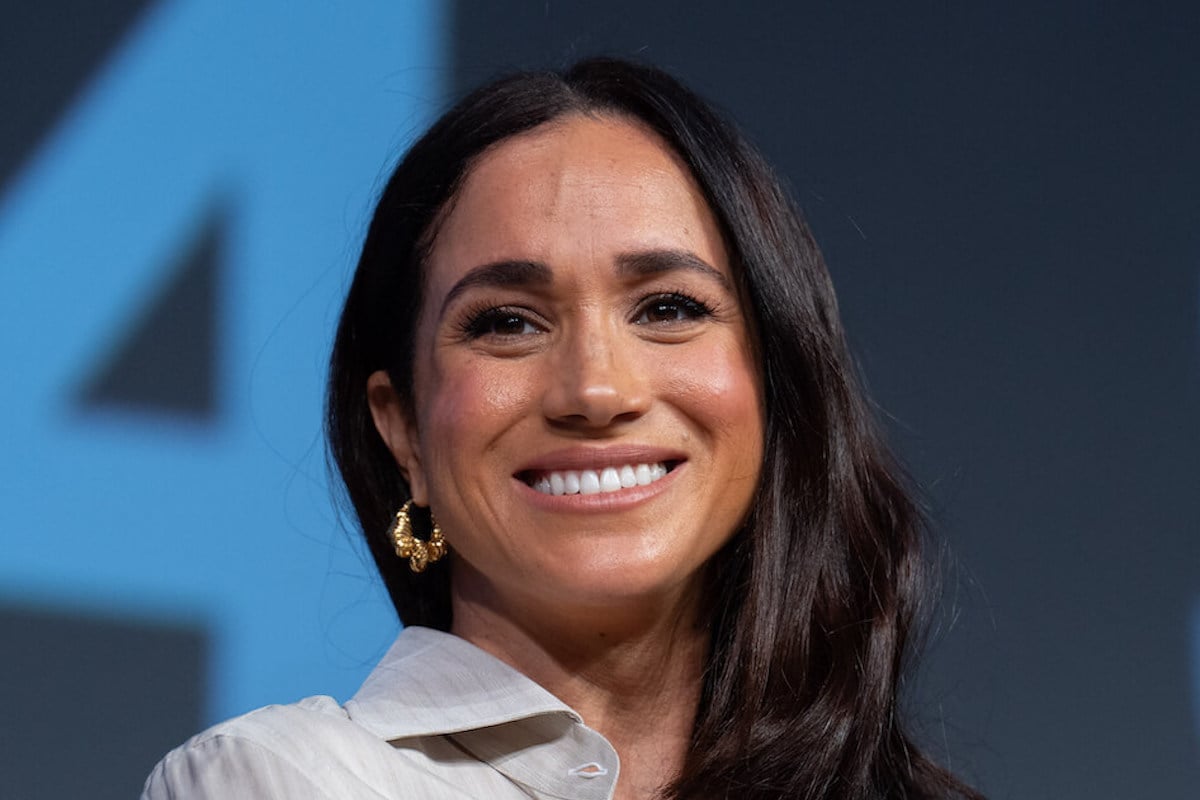 Meghan Markle, who announced her lifestyle brand, American Riviera Orchard, smiles at SXSW