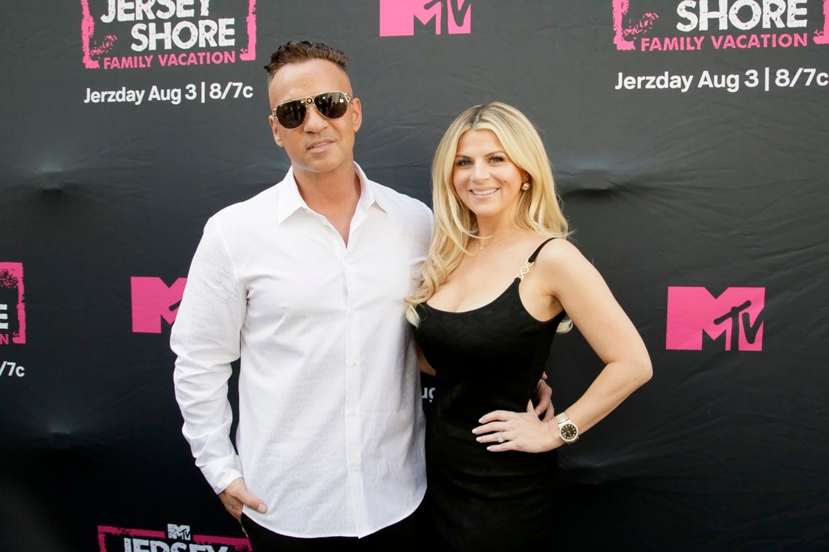 Mike"The Situation" Sorrentino and Lauren Sorrentino attend MTV's Jersey Shore Family Vacation NYC Premiere Party at Hard Rock Hotel