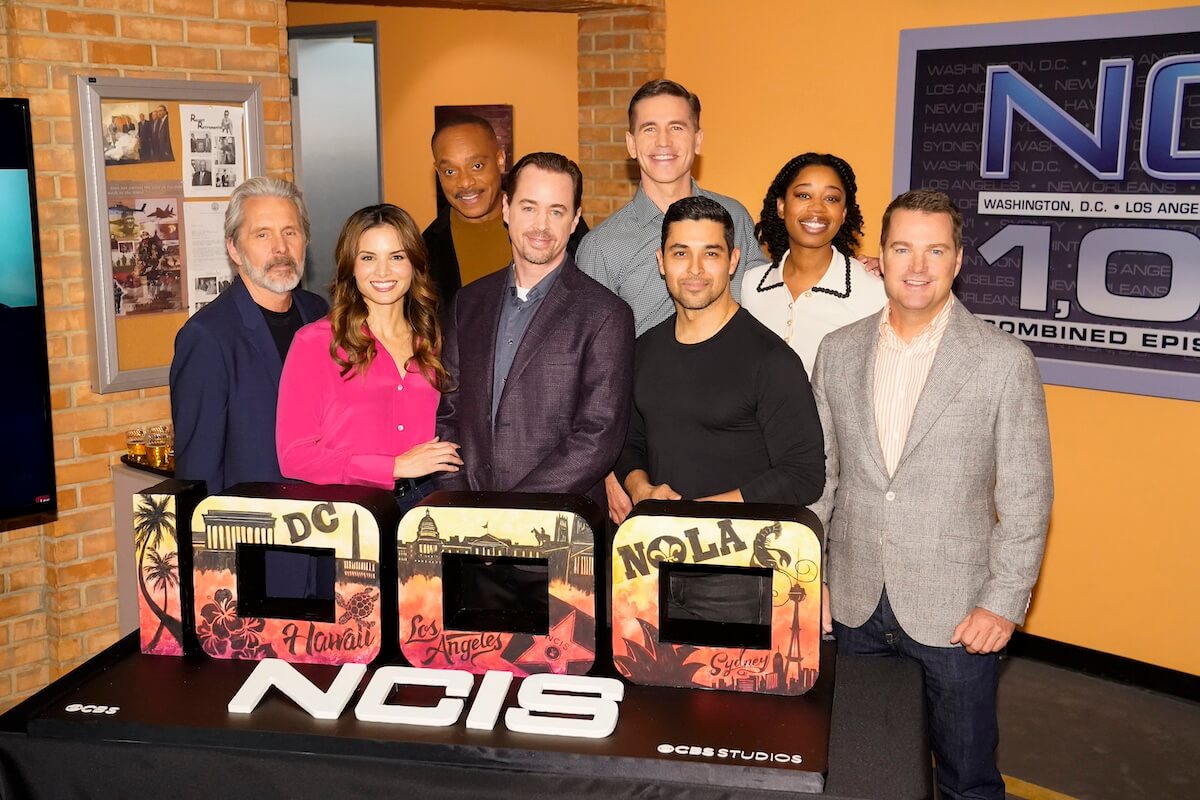 NCIS cast at the franchise's 1,000th episode party