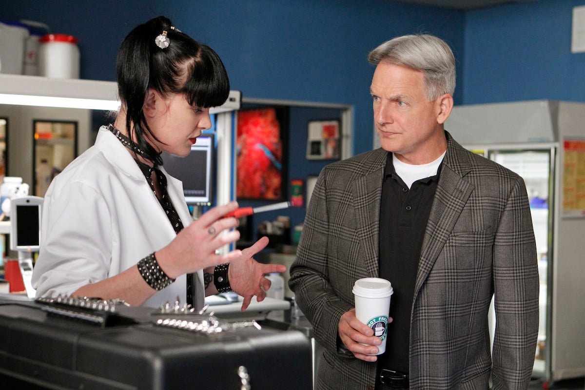 Abby talking to Gibbs in an episode of 'NCIS'