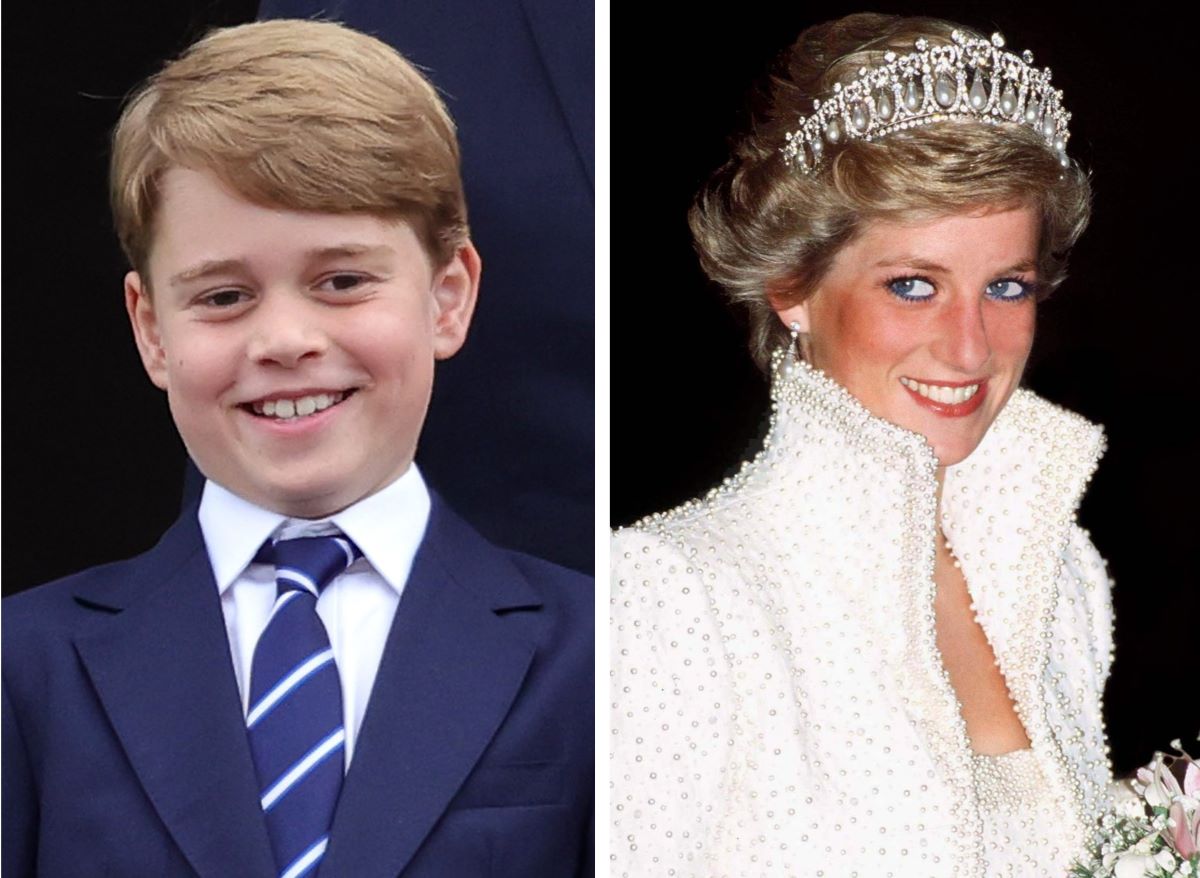 Prince George standing on the balcony of Buckingham Palace, Princess Diana during a royal visit to Hong Kong