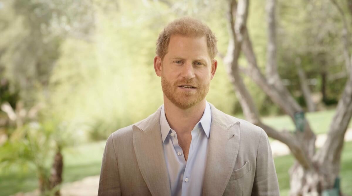Prince Harry appears at the Sport Gives Back Awards 2024 via a pre-recorded video