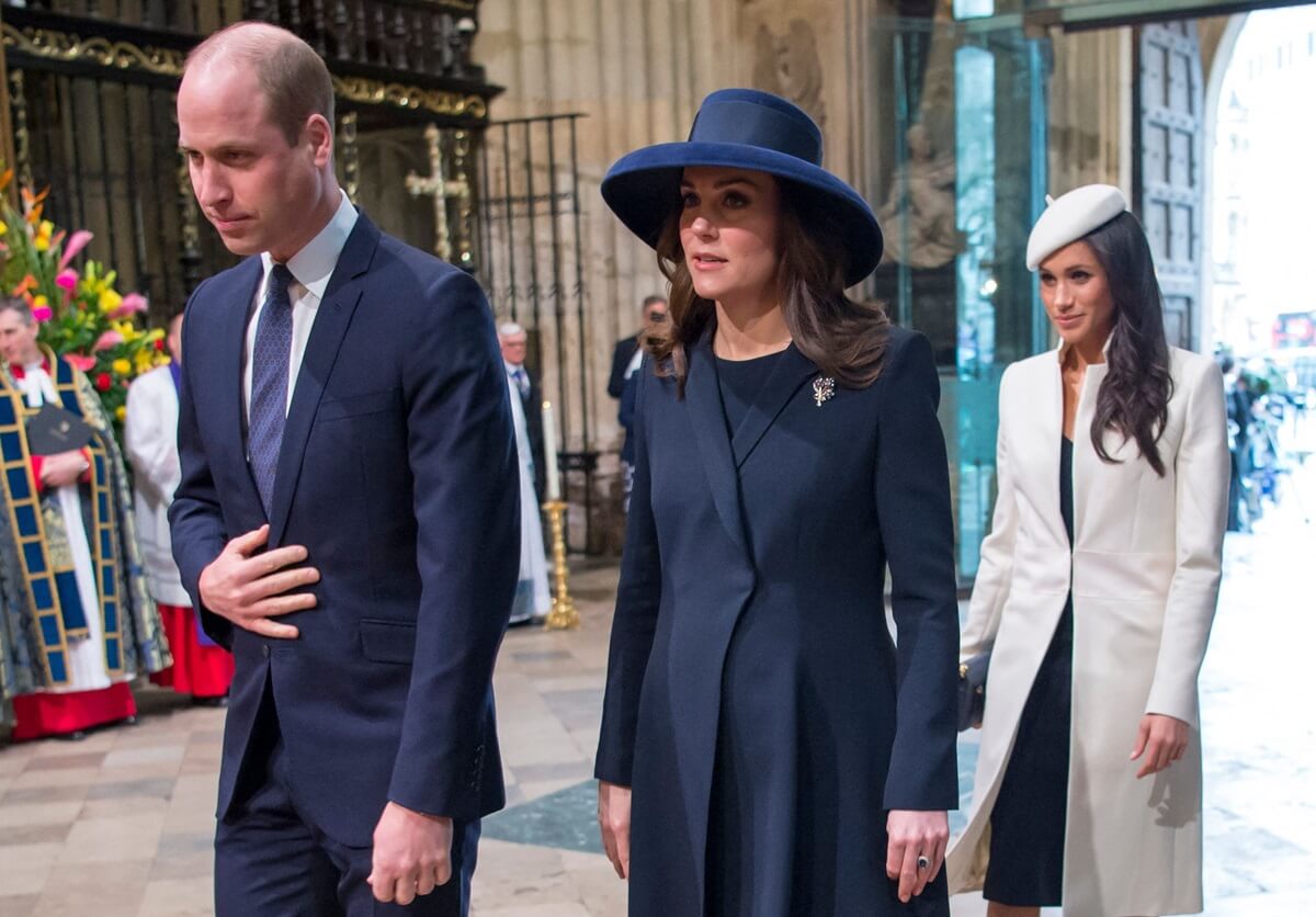 Prince William, Kate Middleton, and Meghan Markle attend Commonwealth Day Service at Westminster Abbey