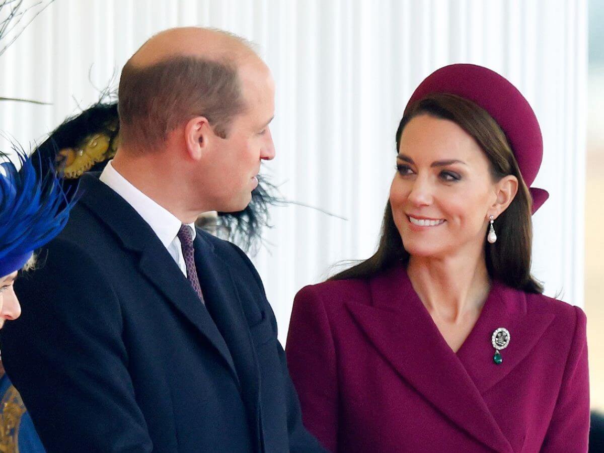 Prince William and Kate Middleton attend the Ceremonial Welcome at Horse Guards Parade for President Cyril Ramaphosa in London