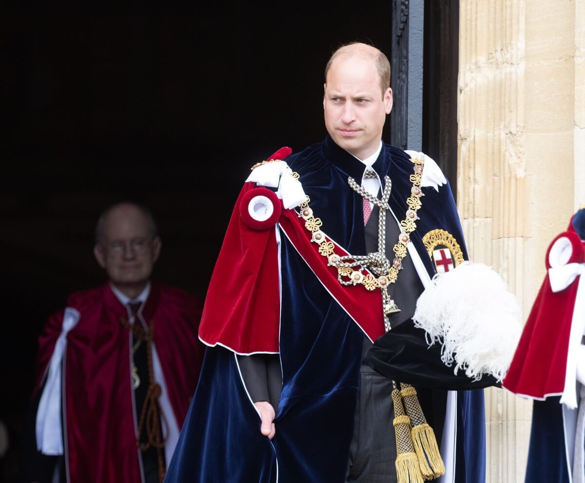 Prince William attends the Order Of The Garter Service at St. George's Chapel