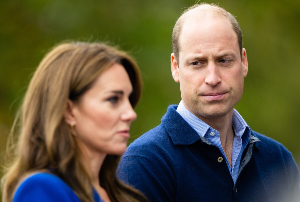 Prince William, who reportedly feels 'helpless and scared' about Kate Middleton's cancer diagnosis, with his wife in 2023