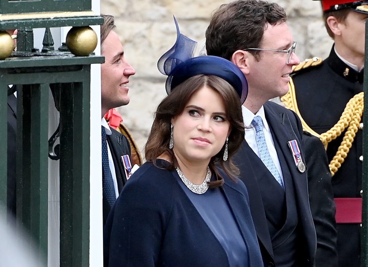 Princess Eugenie and Jack Brooksbank depart from the Coronation of King Charles III and Queen Camilla
