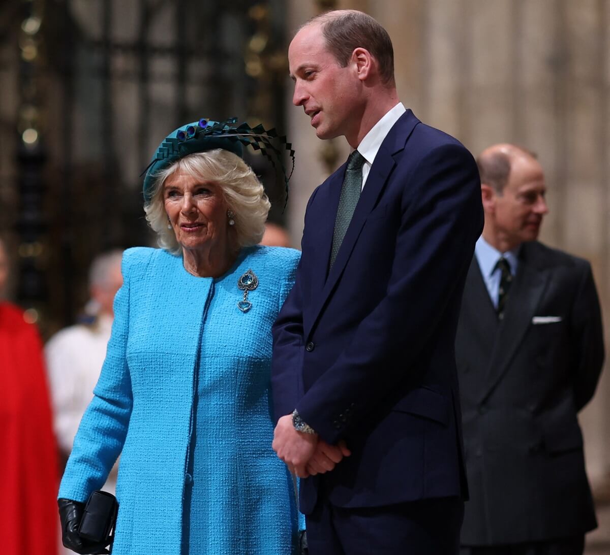 Queen Camilla and Prince William attend the 2024 Commonwealth Day service ceremony at Westminster Abbey