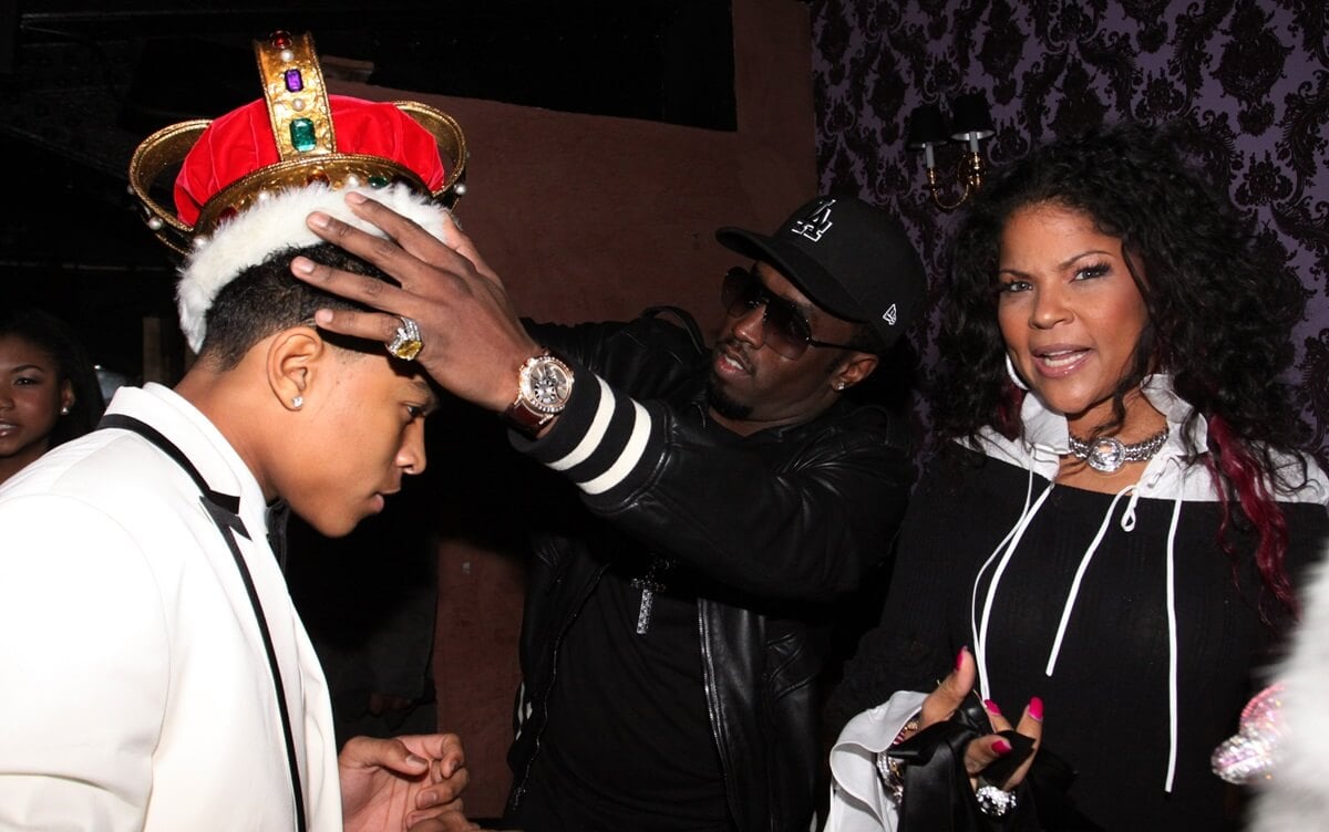 Sean 'Diddy' Combs and Misa Hylton at their son Justin Combs' birthday party