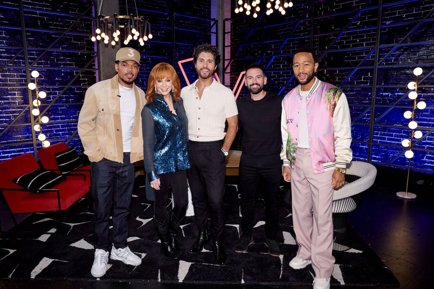 'The Voice' Season 25 coaches, Chance the Rapper, Reba McEntire, Dan + Shay, and John Legend