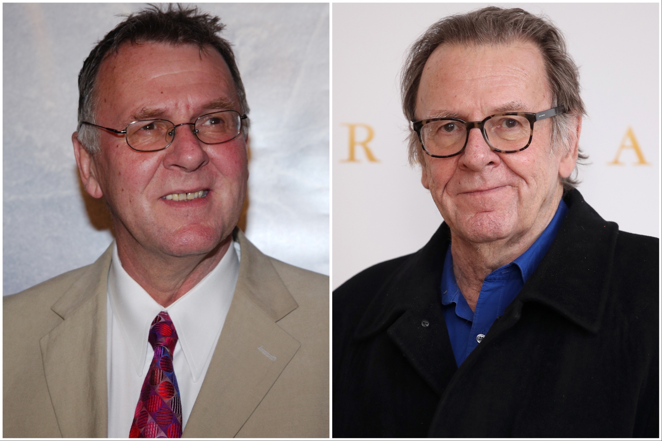 'Eternal Sunshine of the Spotless Mind' cast member Tom Wilkinson in 2004 and 2023.
