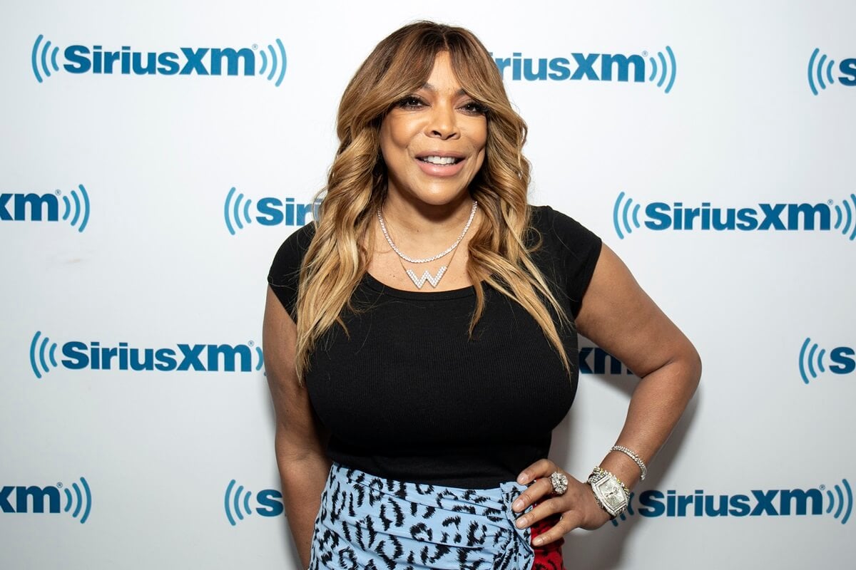 Wendy Williams posing at SiriusXM Studios on August 06, 2019.