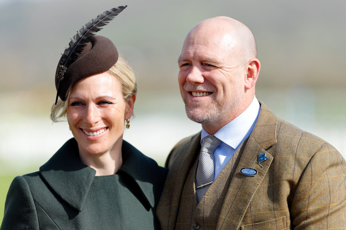 Zara Tindall and Mike Tindall at the 2024 Cheltenham Festival