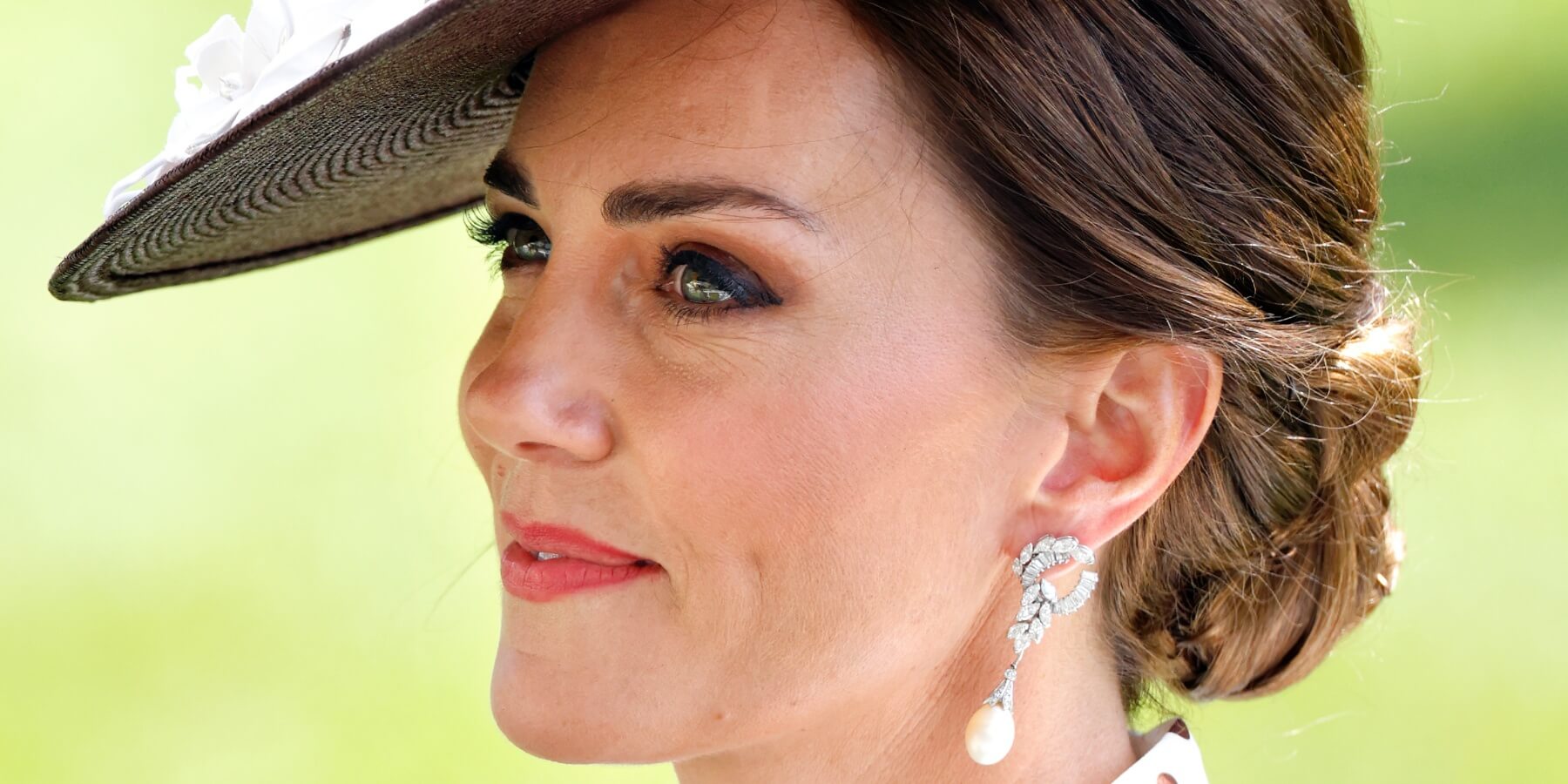 Kate Middleton photographed at Ascot Racecourse on June 17, 2022 in Ascot, England.
