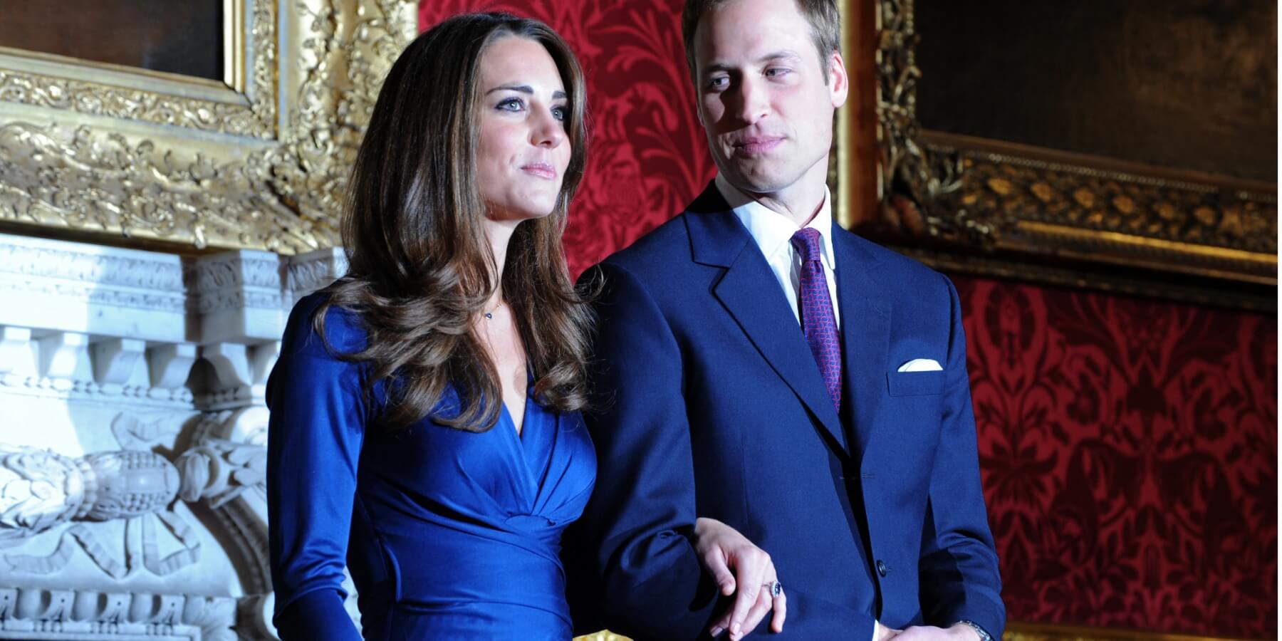 Kate Middleton and Prince William photographed at the time of their 2010 engagement.
