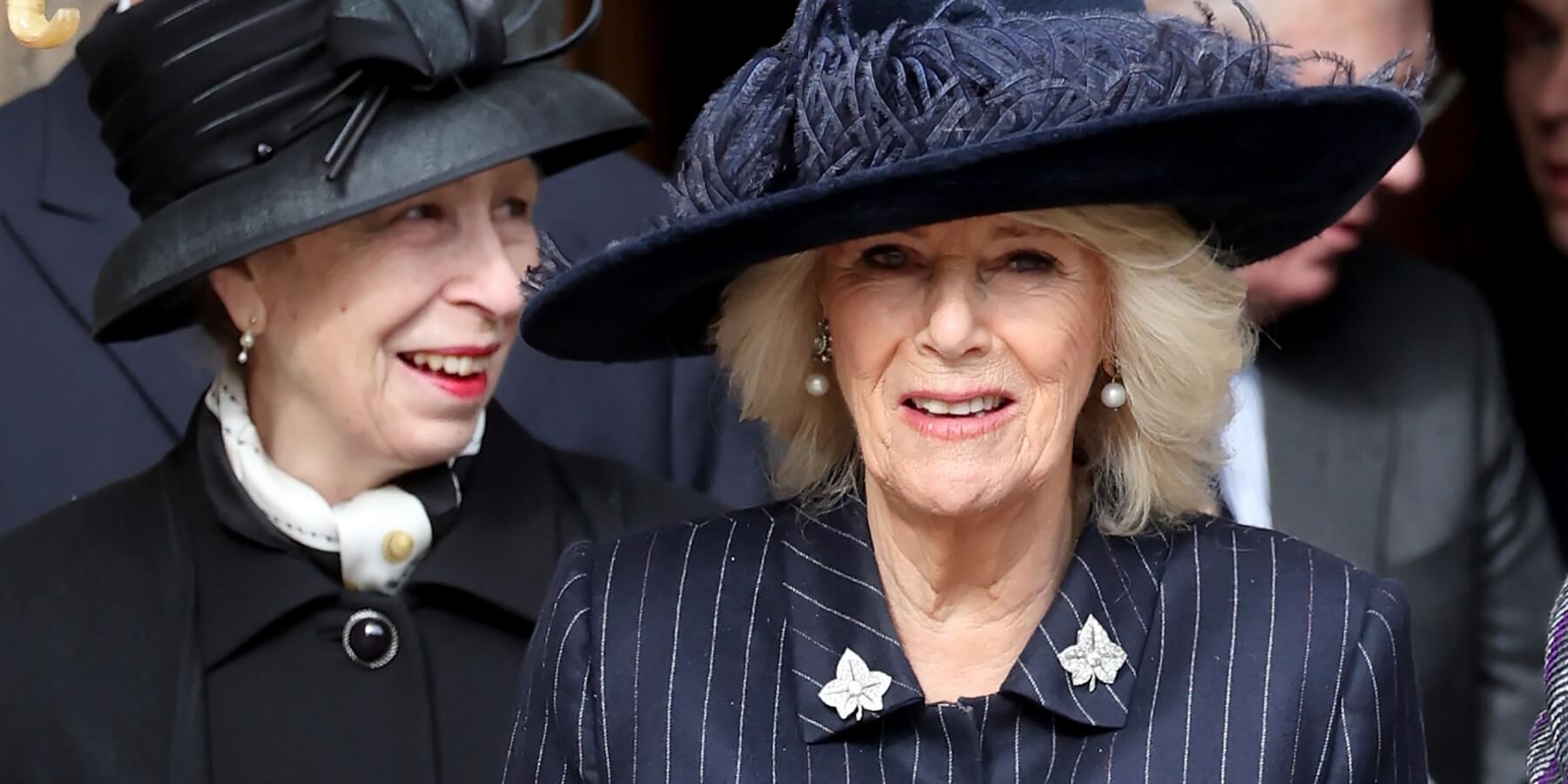 Princess Anne and Camilla Parker Bowles photographed in 2024