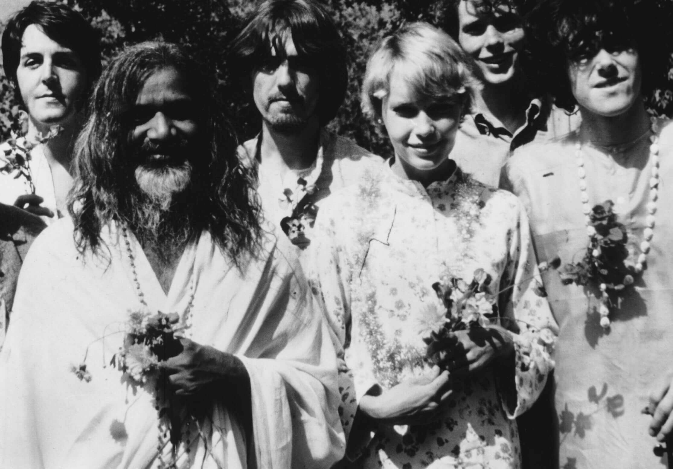 Beatles in India with Donovan and the Maharishi Mahesh Yogi