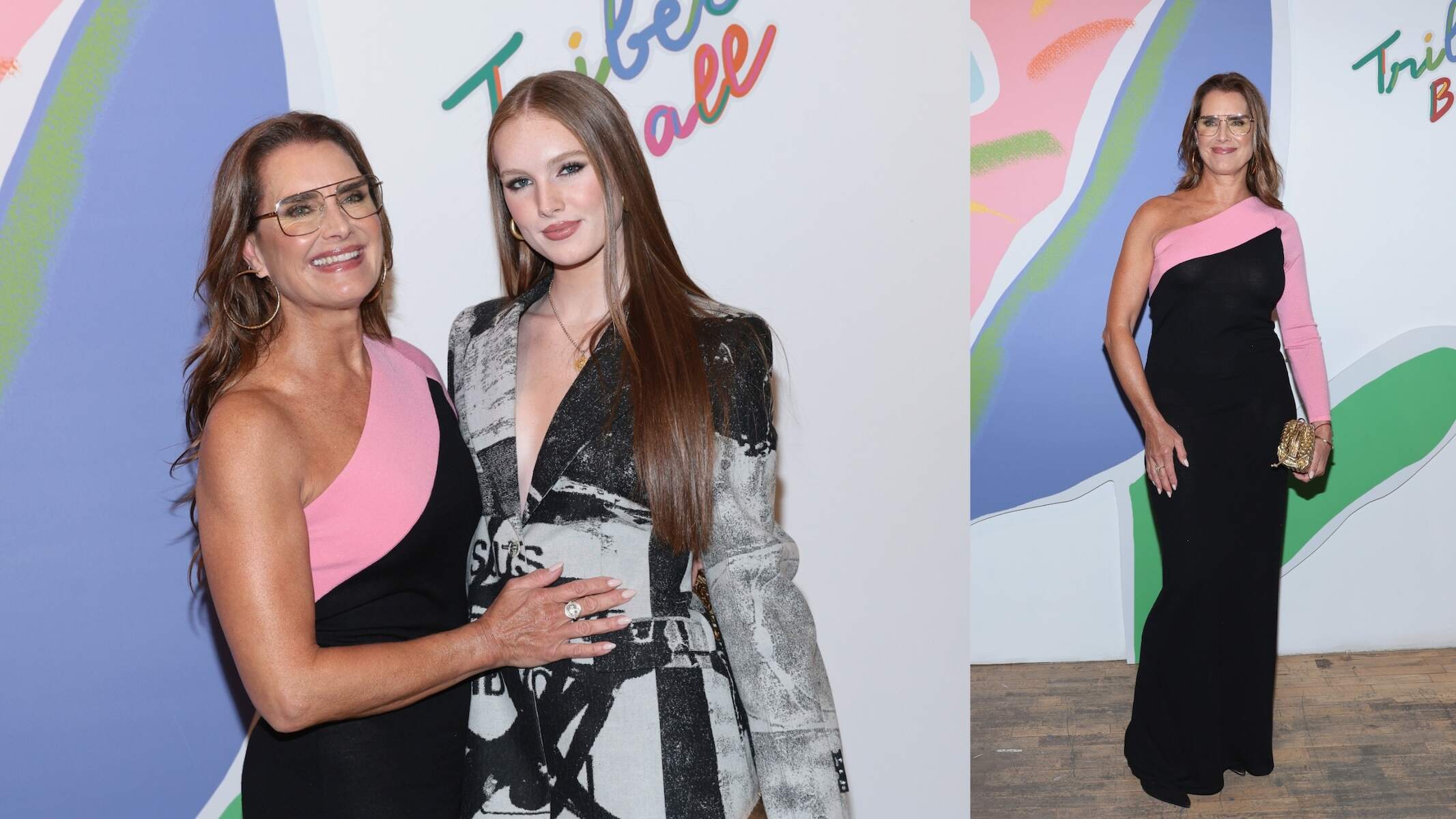 Mom Brooke Shields and daughter Grier Hammond Henchy pose together at the 2024 TriBeCa Ball