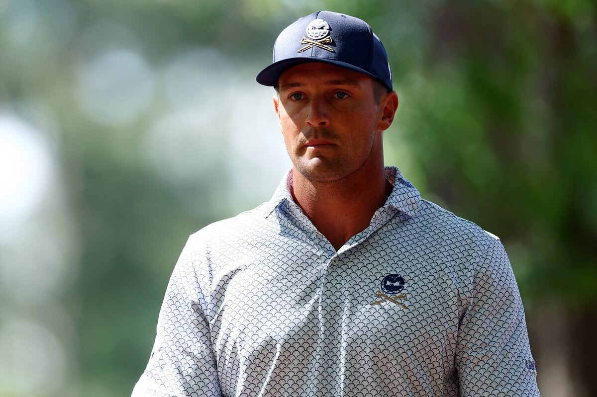 Bryson DeChambeau during the 2024 Masters Tournament at Augusta National Golf Club