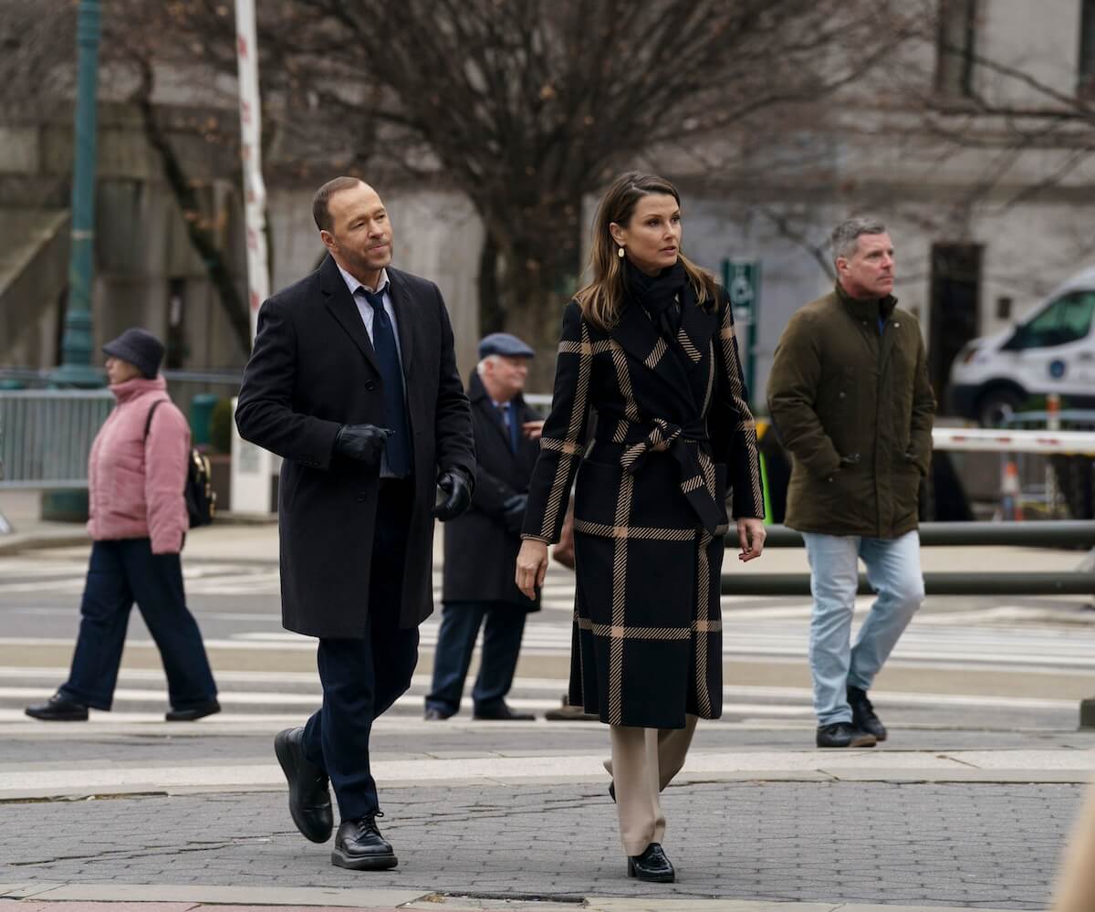 Donnie Wahlberg and Bridget Moynahan in an episode of 'Blue Bloods' Season 14