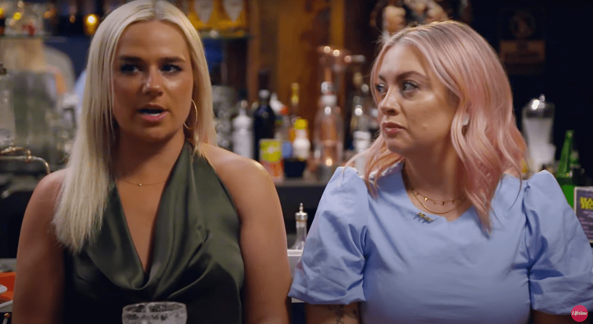 Becca looks at Emily in an episode of 'Married at First Sight' Season 17