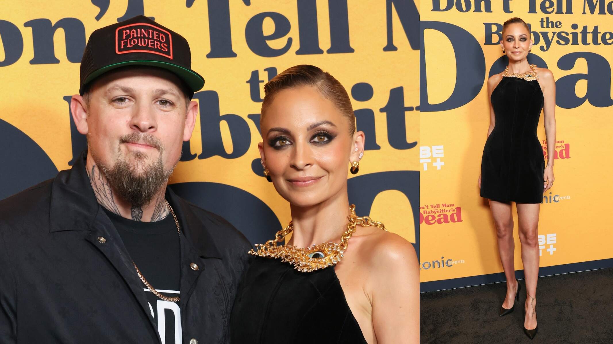 Married couple Joel Madden and Nicole Richie walk the red carpet at the Los Angeles premiere of 'Don't Tell Mom the Babysitter's Dead'