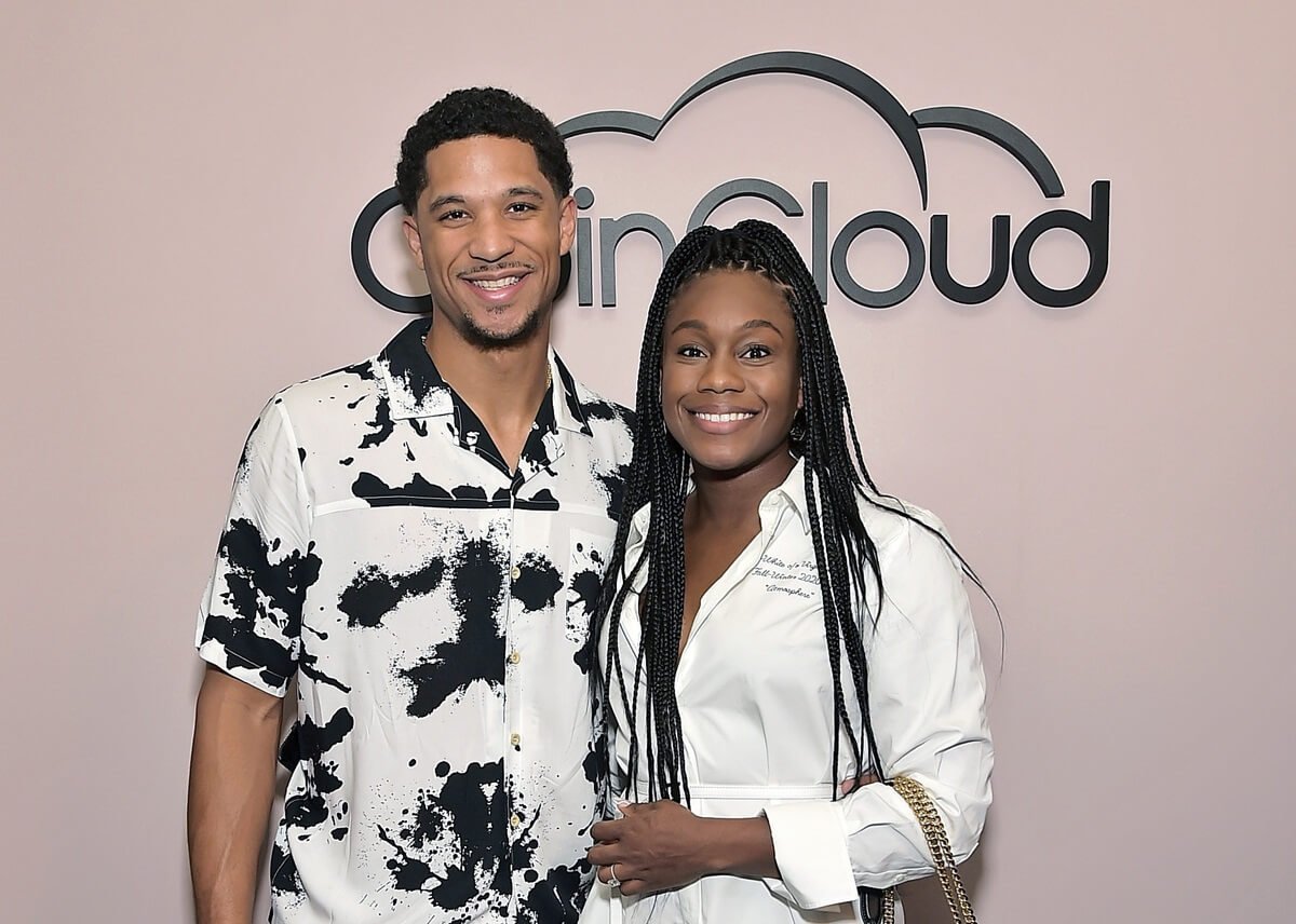 Josh Hart and Shannon Phillips attend the Coin Cloud Cocktail Party in Los Angeles