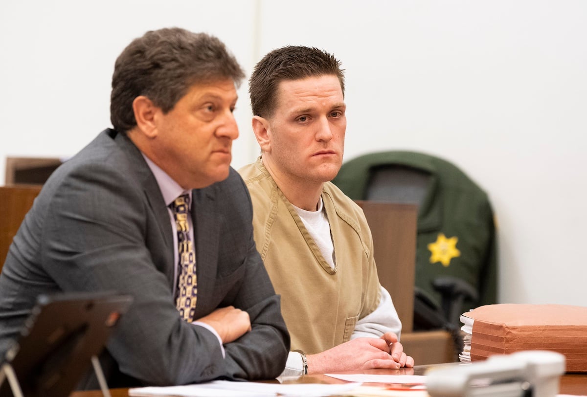 Josh Waring with his lawyer in court in 2020