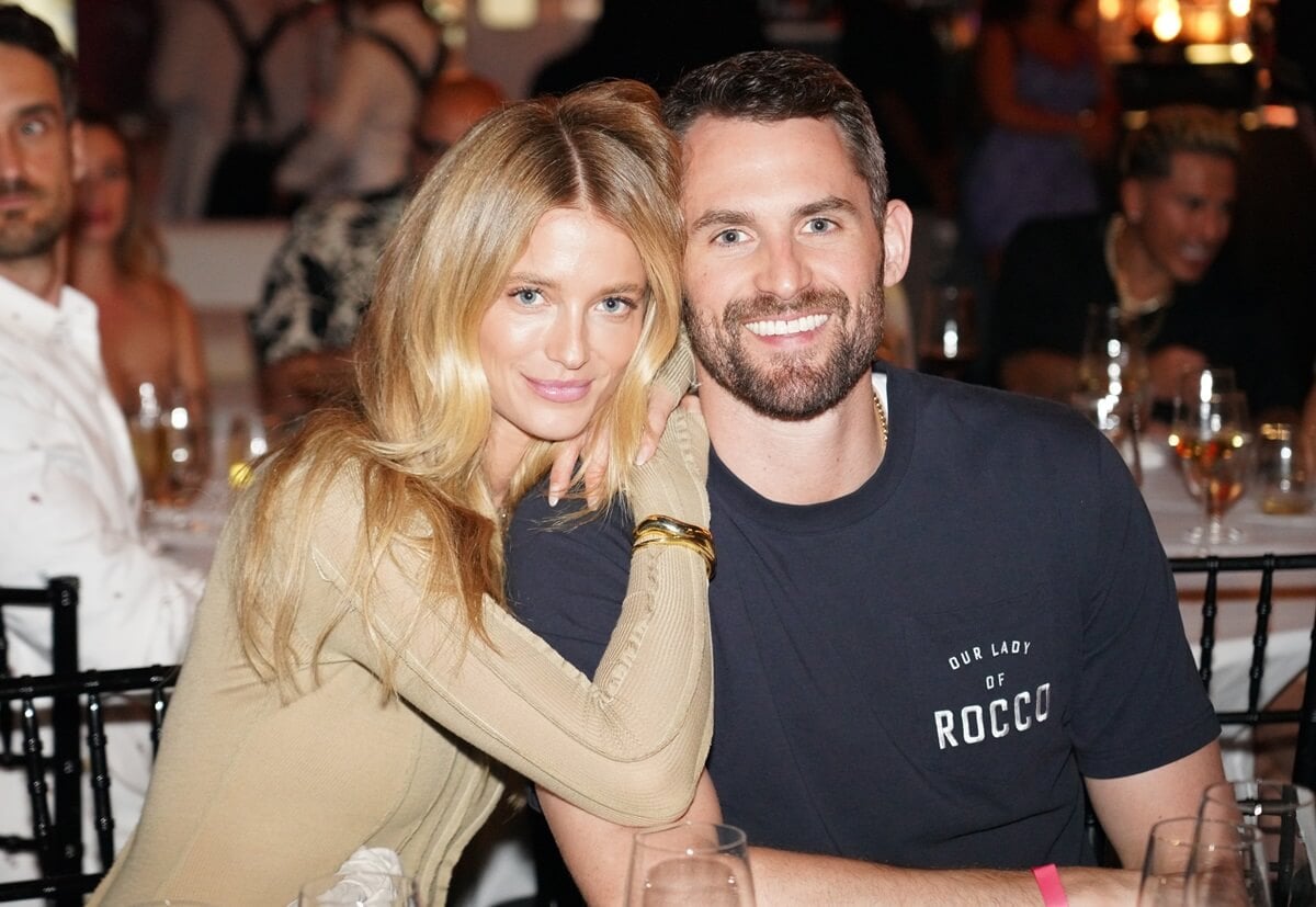 Kate Bock and Kevin Love at event in Miami Beach, Florida