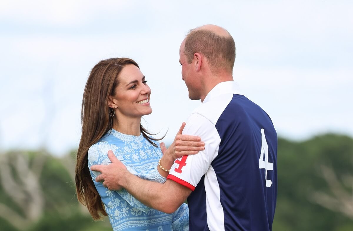 Kate Middleton and Prince William embrace after the Royal Charity Polo Cup 2023