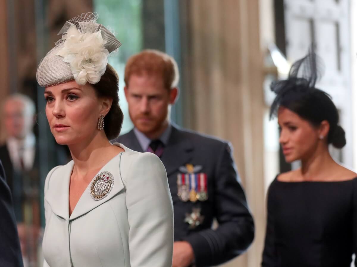 Prince William Seen Offering Words of Comfort to Kate When She Appeared Ready to Cry as Meghan Markle Entered the Same Building