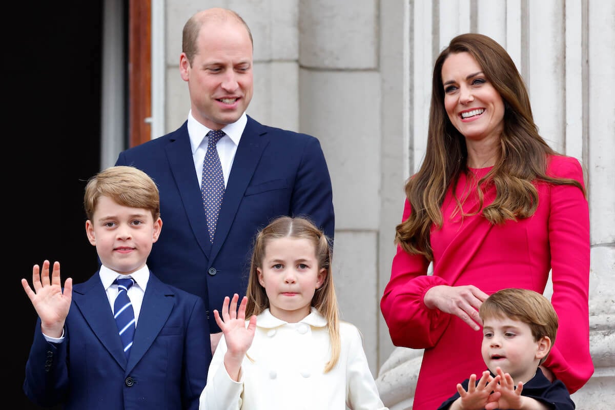Kate Middleton, whose 'anchors' are her Middleton family, with Prince William, Prince George, Princess Charlotte, and Prince Louis