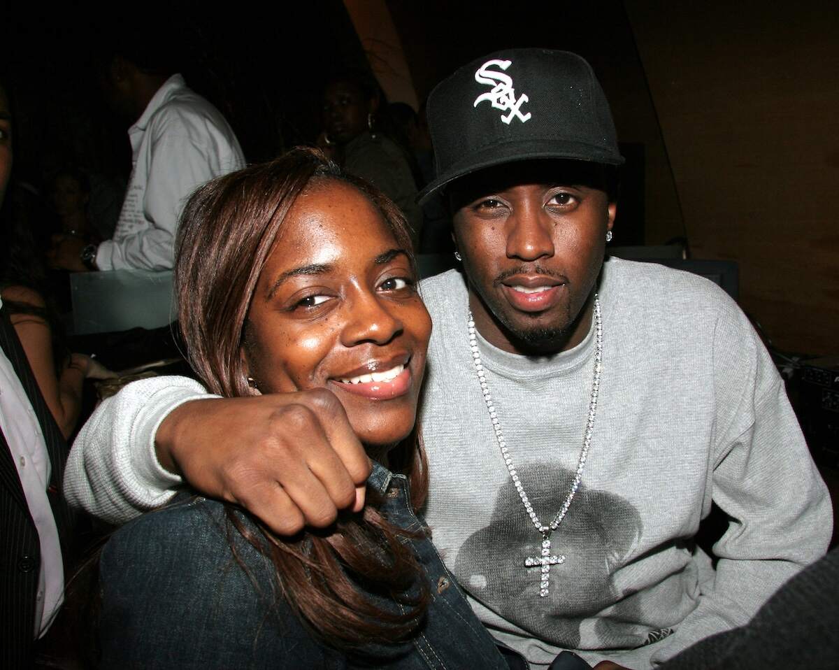 Sean 'Diddy' Combs and his sister Keisha Combs attend an album listening party in 2005
