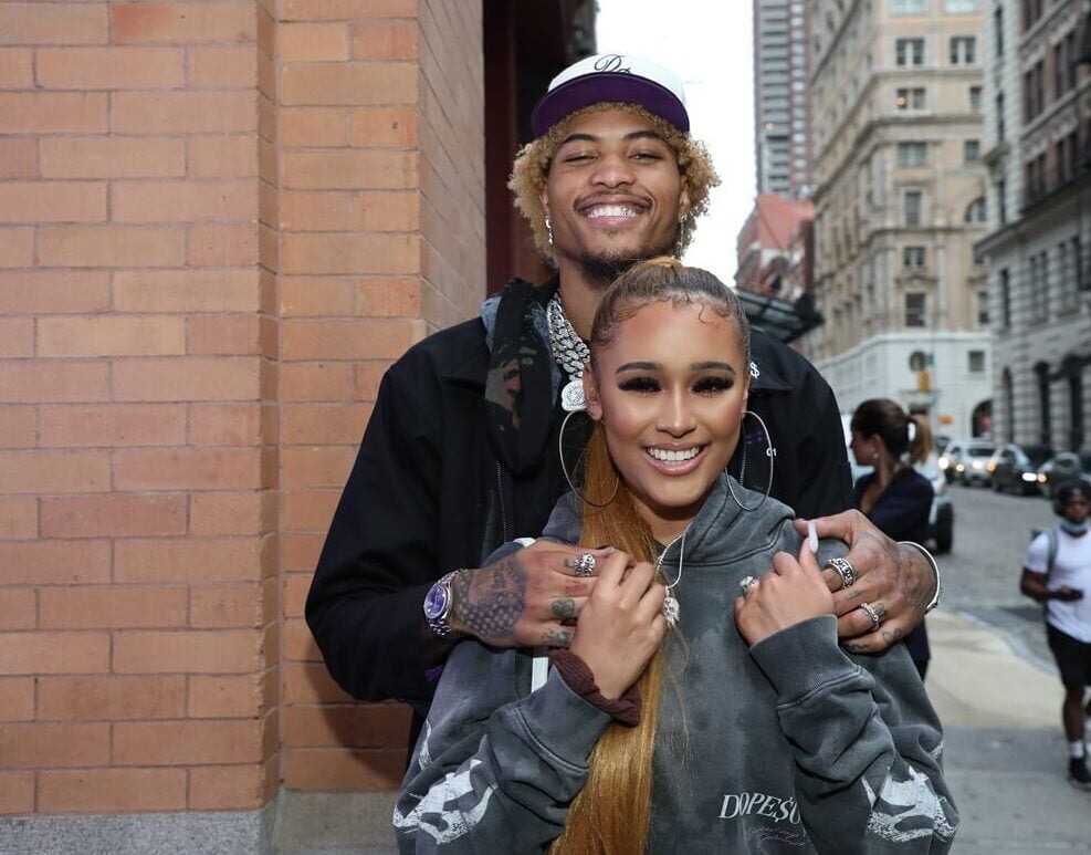 Kelly Oubre Jr. and Shylynn attend the Dope $oul