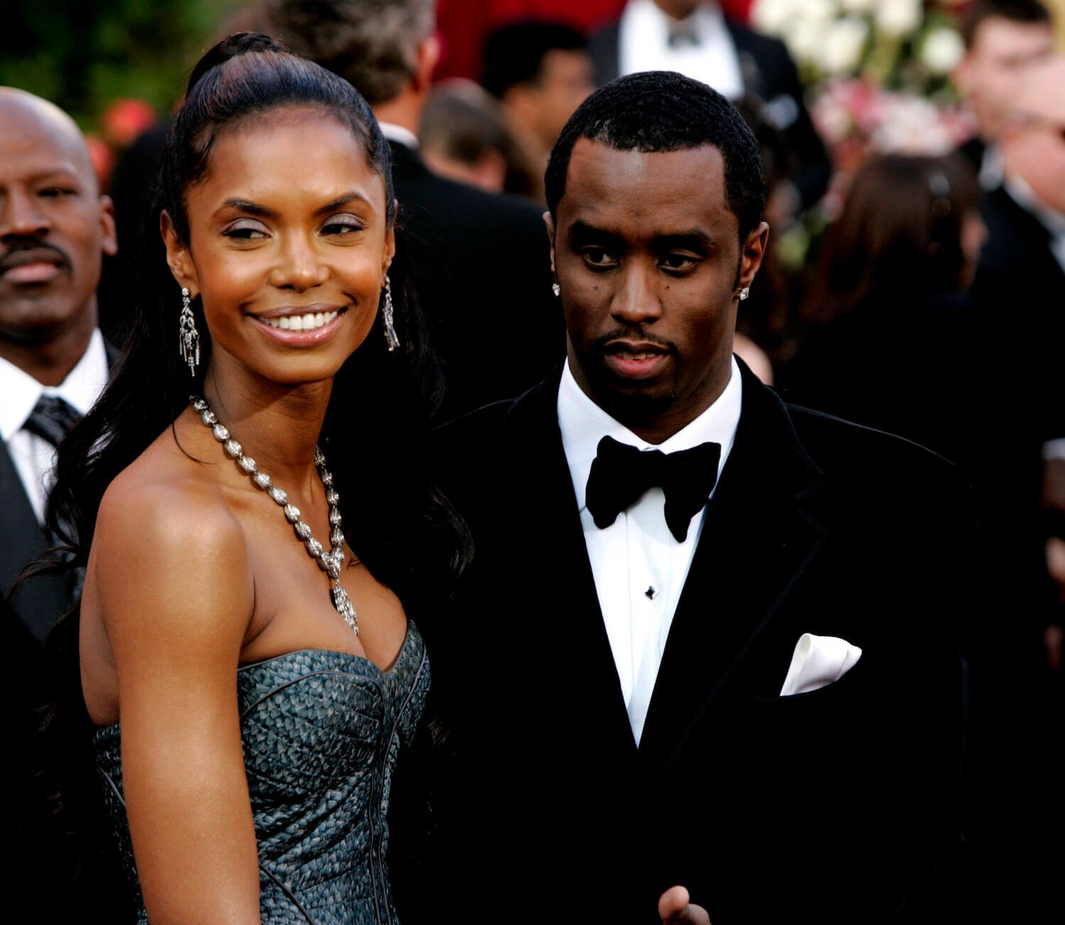 Kim Porter and Sean 'P. Diddy' Combs during The 77th Annual Academy Awards 