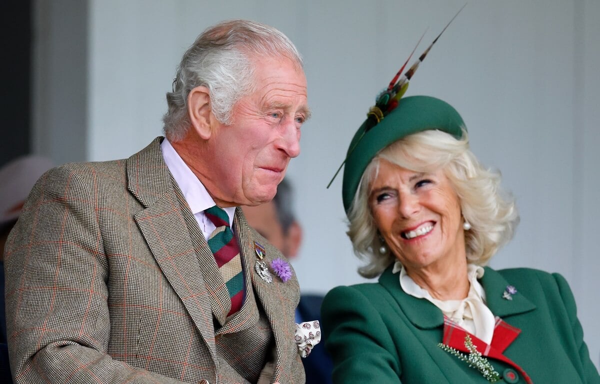King Charles III and Queen Camilla attend the Braemar Highland Gathering in Braemar, Scotland
