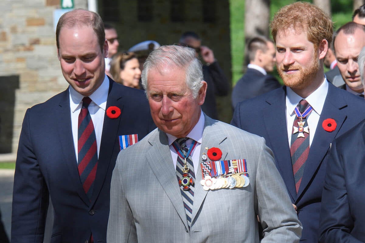 King Charles, who regrets the 'freestyle' way his sons grew up, with Princes William and Harry in 2017
