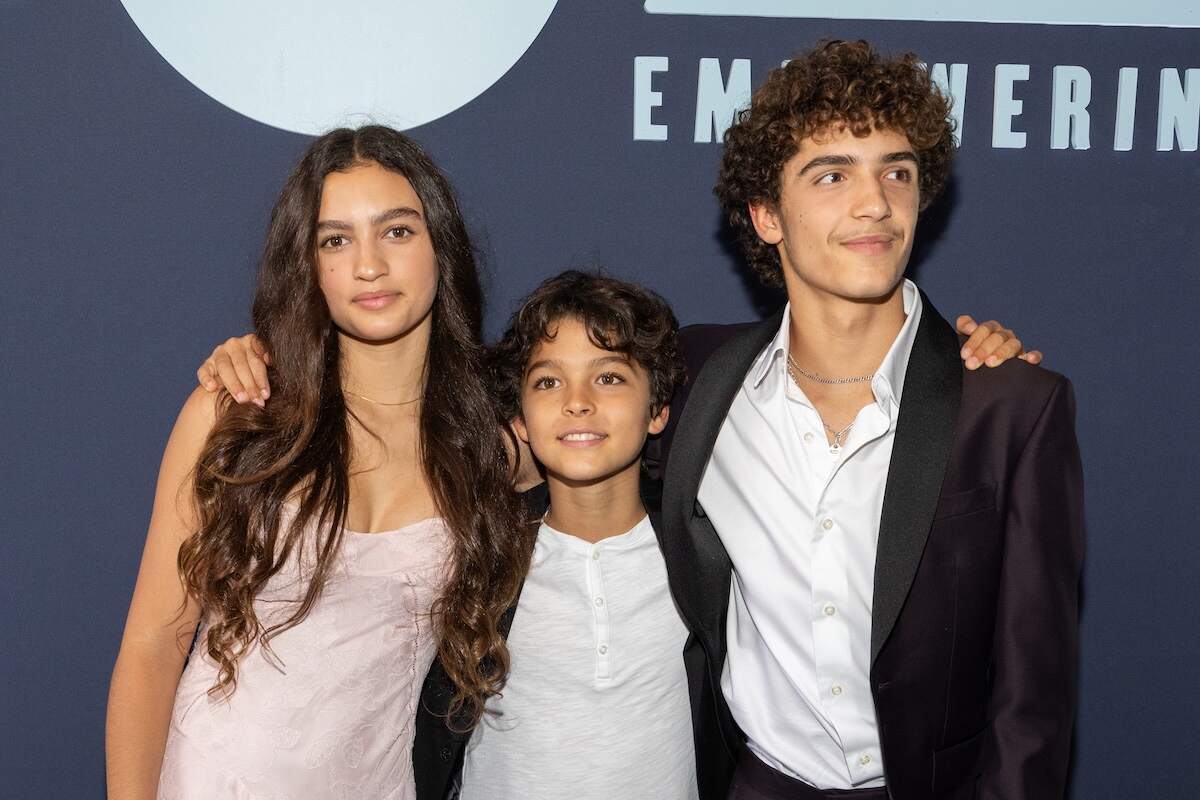 The McConaughey kids, Levi, Vida, and Livingston smile at cameras on the red carpet